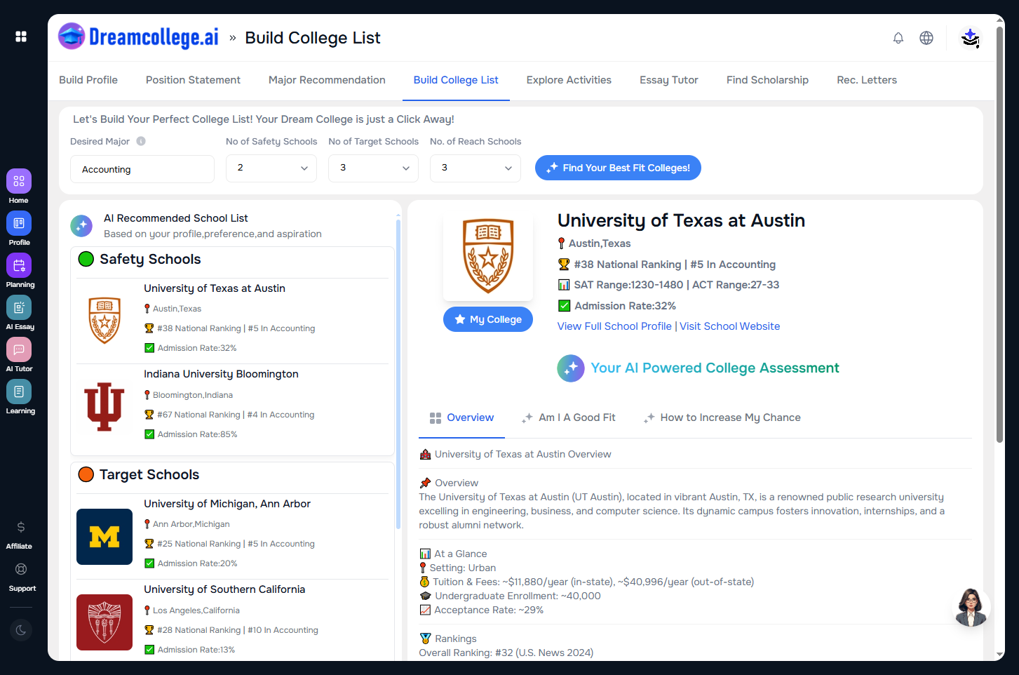 How Class of 2026 Can Build a Balanced College List with DreamCollege.AI